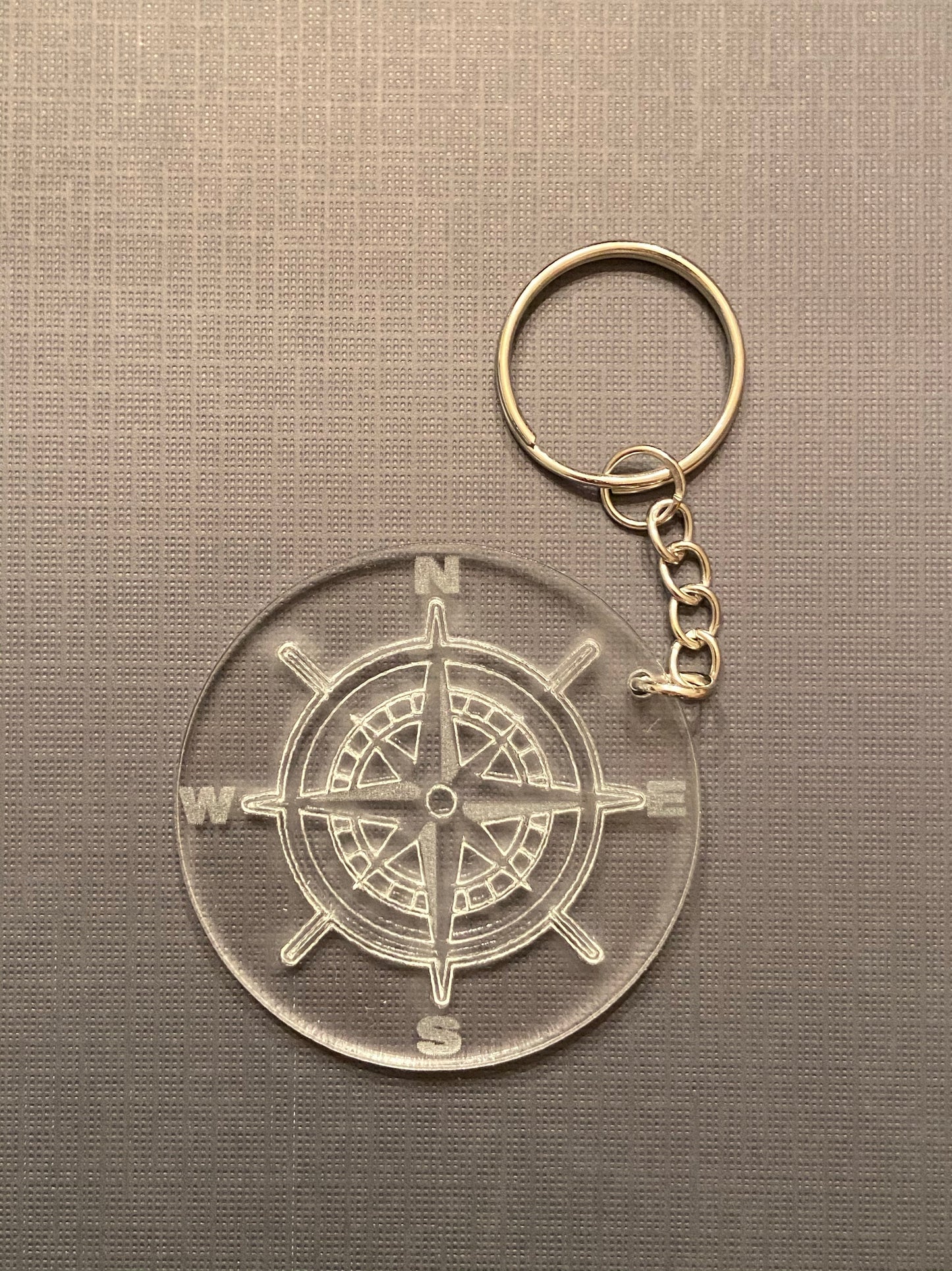 Compass Key Ring