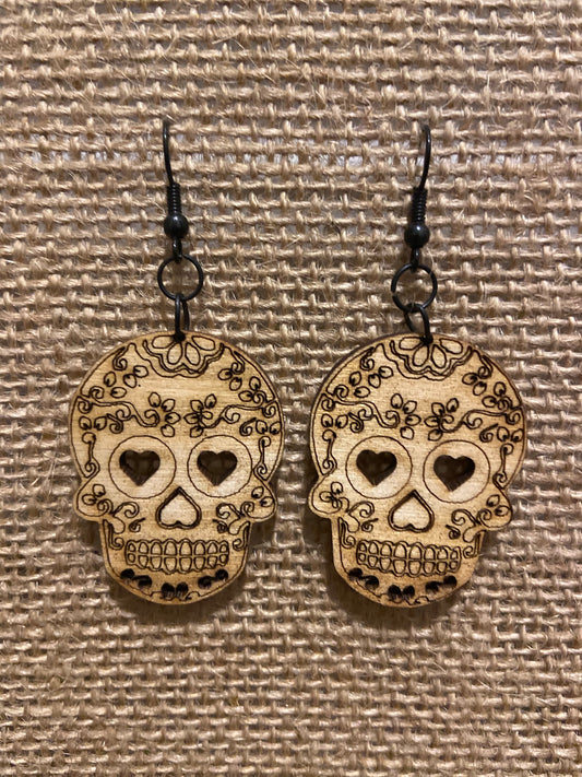 Sugar skull earrings