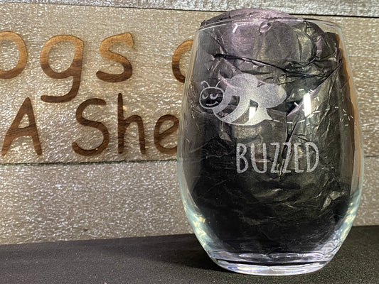 Bee Wine Glass