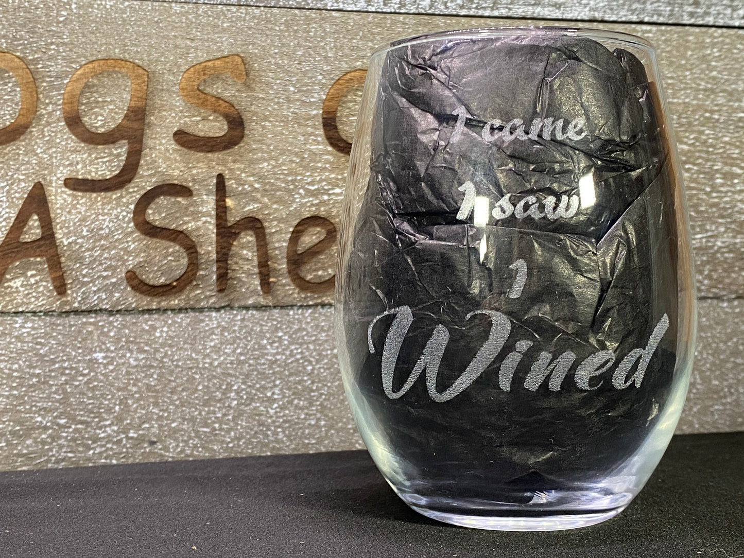 I Wined! Wine Glass
